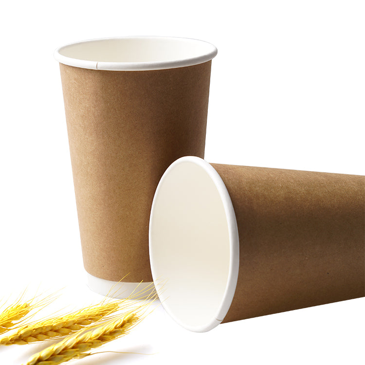 Customizable Double Wall Kraft Paper Coffee Cup