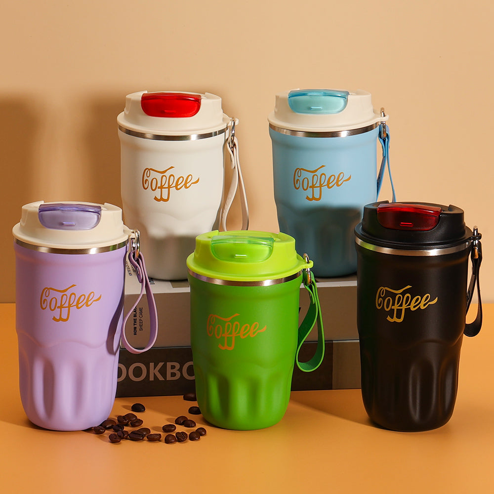 Custom Logo 380ml 510ml High Quality Stainless Steel Mug Insulated Mug With Lid
