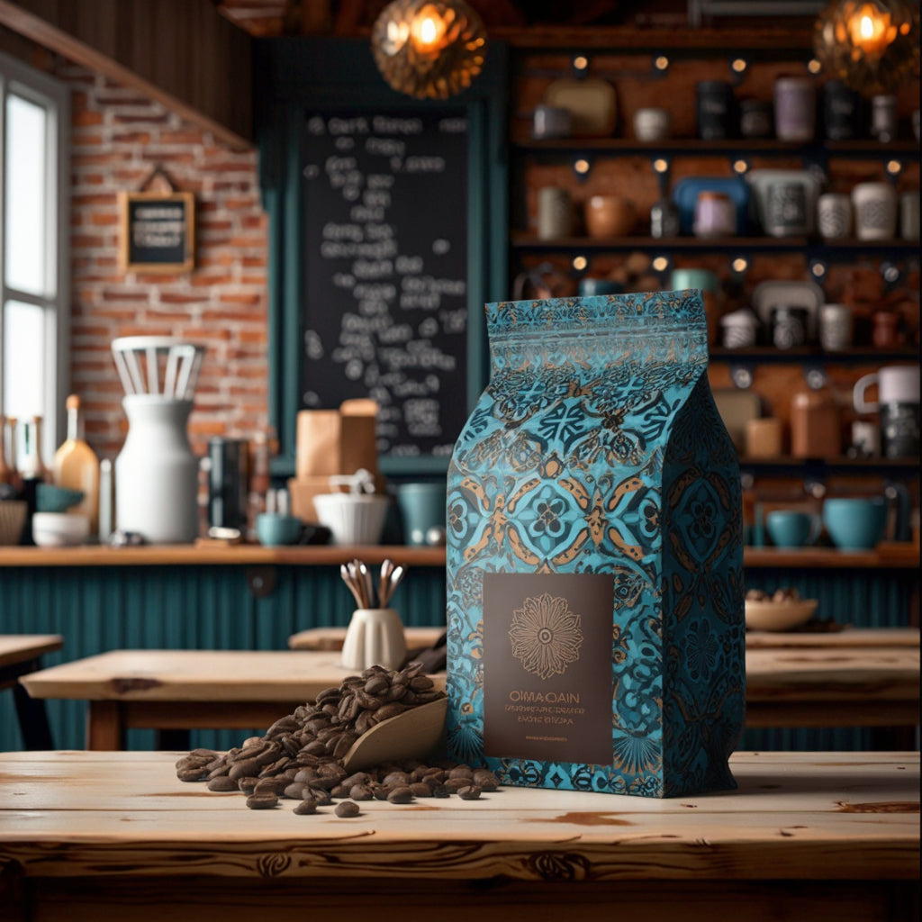 Custom Coffee Bags for Roasters SA UAE 250g 1kg Coffee Bags with Valve and Zipper Coffee Beans Packaging Bags