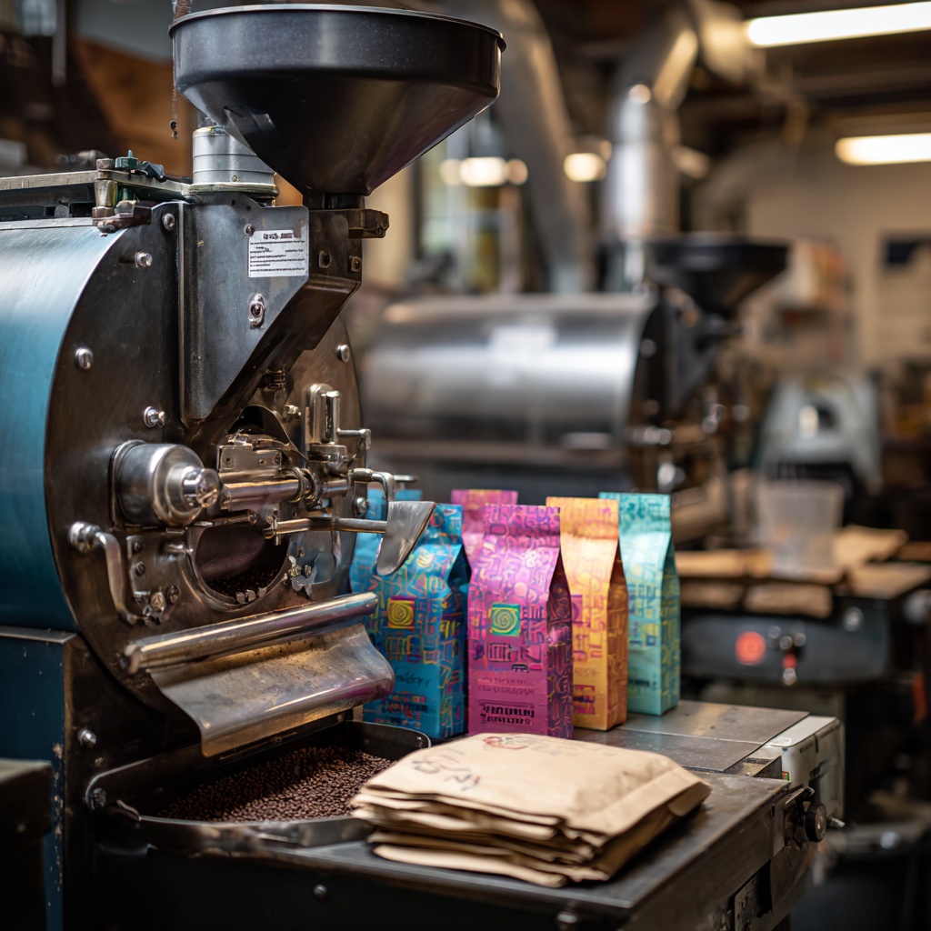Custom Coffee Bags for Roasters SA UAE 250g 1kg Coffee Bags with Valve and Zipper Coffee Beans Packaging Bags