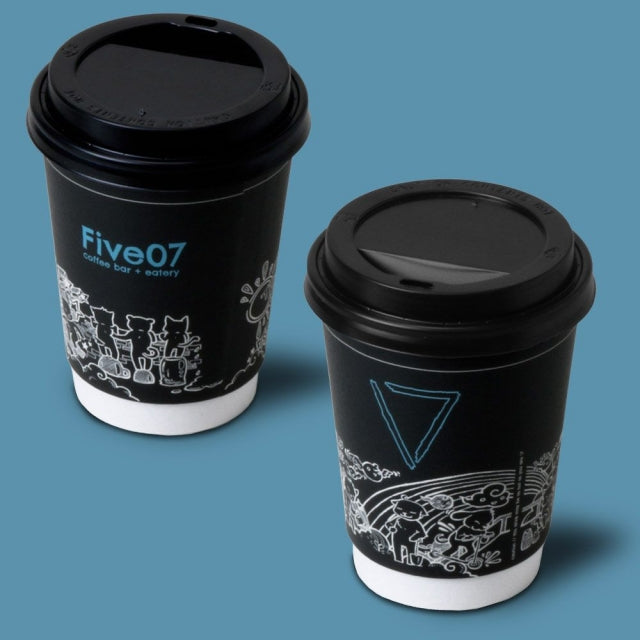 Standard Single Wall Coffee Cups Customized Design