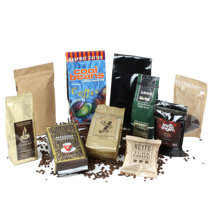 Aluminum Foil Custom Coffee Bags Flat Bottom Pouch Bag for Coffee Packaging With Zipper