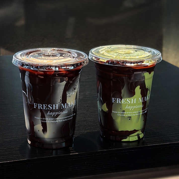 Custom Print High Transparency Plastic Coffee Cup Beer Soda Beverage Soft Drink Coffee Shop Disposable Packing PET Plastic Cup