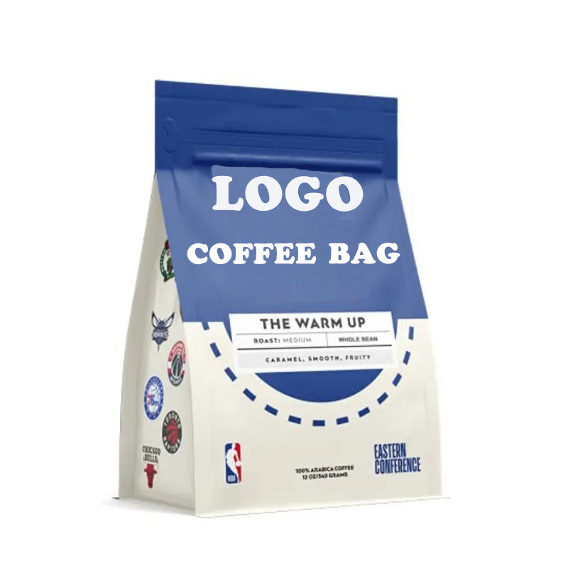 Aluminum Foil Custom Coffee Bags Flat Bottom Pouch Bag for Coffee Packaging With Zipper