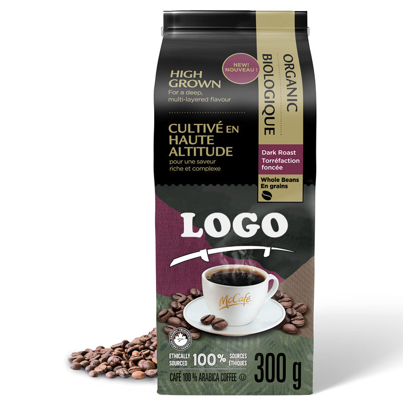 Aluminum Foil Custom Coffee Bags Flat Bottom Pouch Bag for Coffee Packaging With Zipper