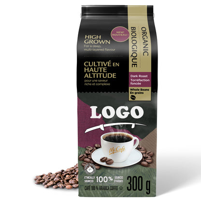 Aluminum Foil Custom Coffee Bags Flat Bottom Pouch Bag for Coffee Packaging With Zipper