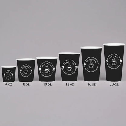 Custom Single Wall Disposable Coffee Espresso Paper Cups with Your Own logo