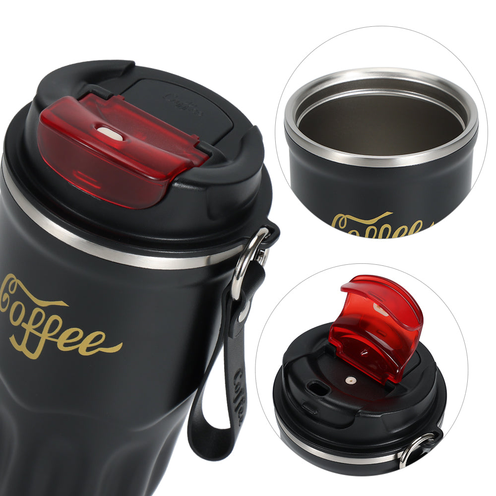 Custom Logo 380ml 510ml High Quality Stainless Steel Mug Insulated Mug With Lid