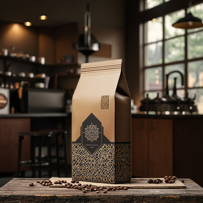 Custom Coffee Bags for Roasters SA UAE 250g 1kg Coffee Bags with Valve and Zipper Coffee Beans Packaging Bags