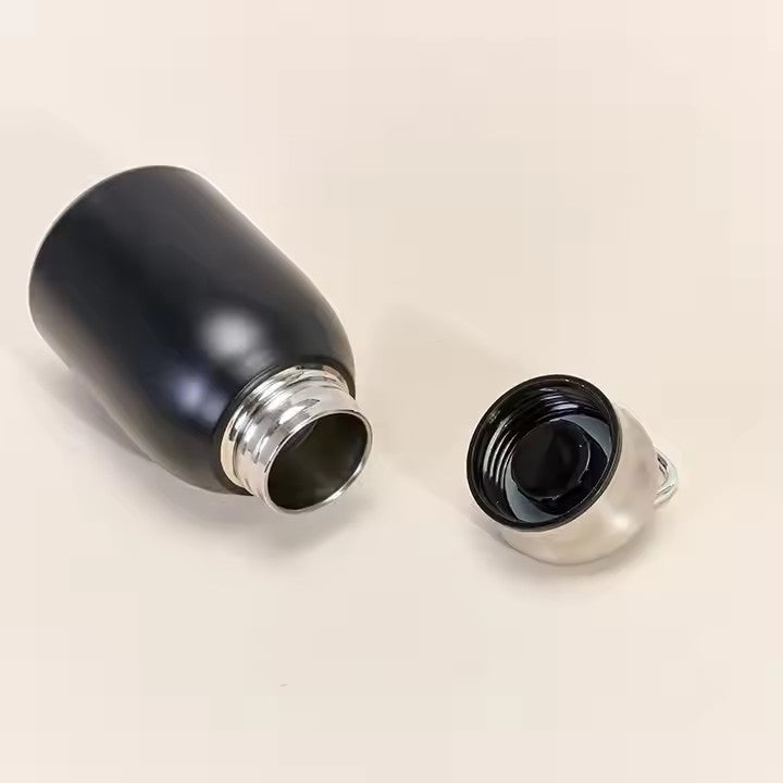 Customized logo 300ml Stainless Steel Vacuum Thermos Straight Cup Mini Little Pocket Car Portable Insulation Cup