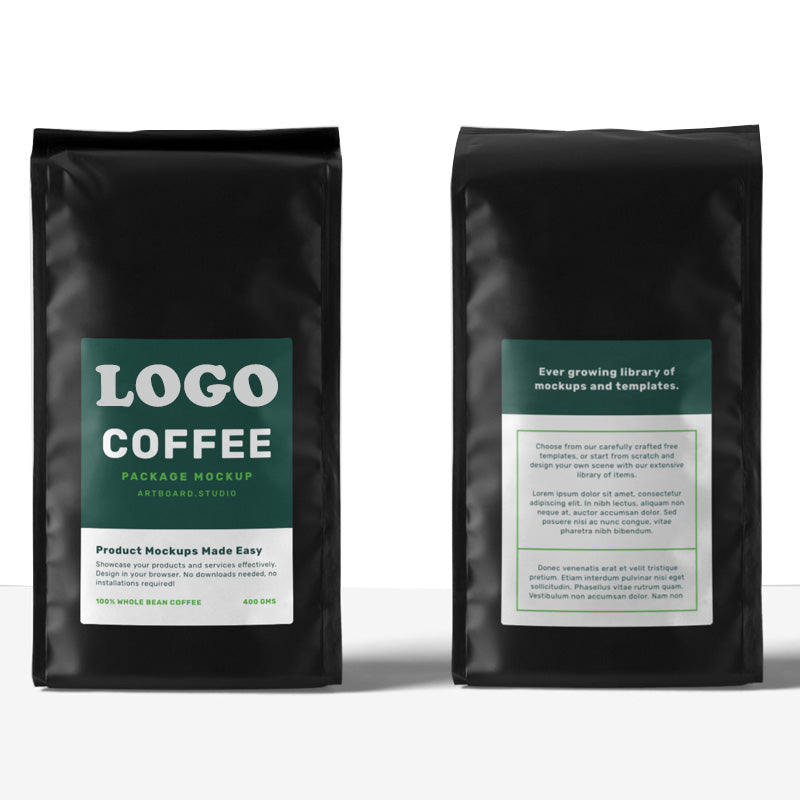 Aluminum Foil Custom Coffee Bags Flat Bottom Pouch Bag for Coffee Packaging With Zipper