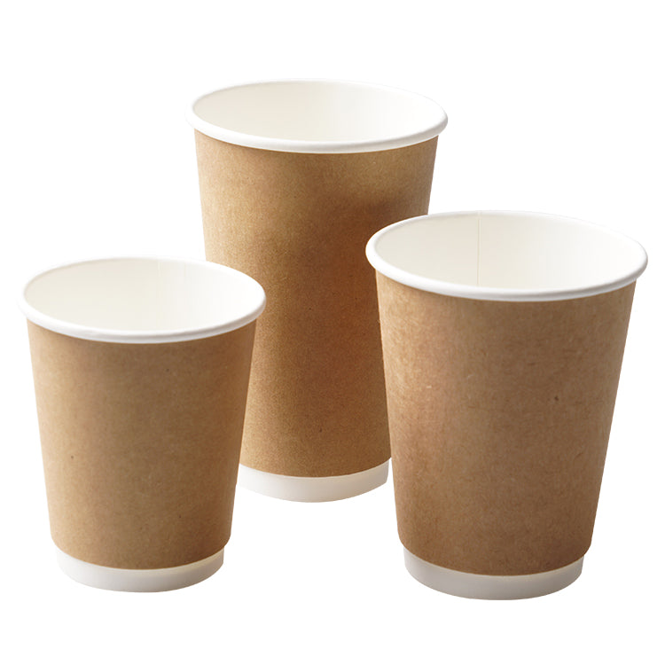 Customizable Double Wall Kraft Paper Coffee Cup