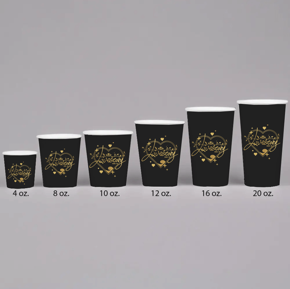 Custom Single Wall Disposable Coffee Espresso Paper Cups with Your Own logo