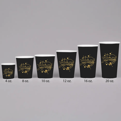 Custom Single Wall Disposable Coffee Espresso Paper Cups with Your Own logo