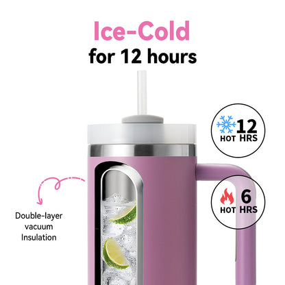 Wholesale 40oz Stainless Steel Insulated Tumbler with Straw Customized Design