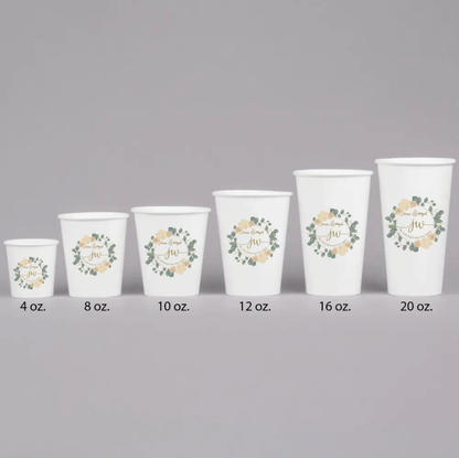 Custom Single Wall Disposable Coffee Espresso Paper Cups with Your Own logo