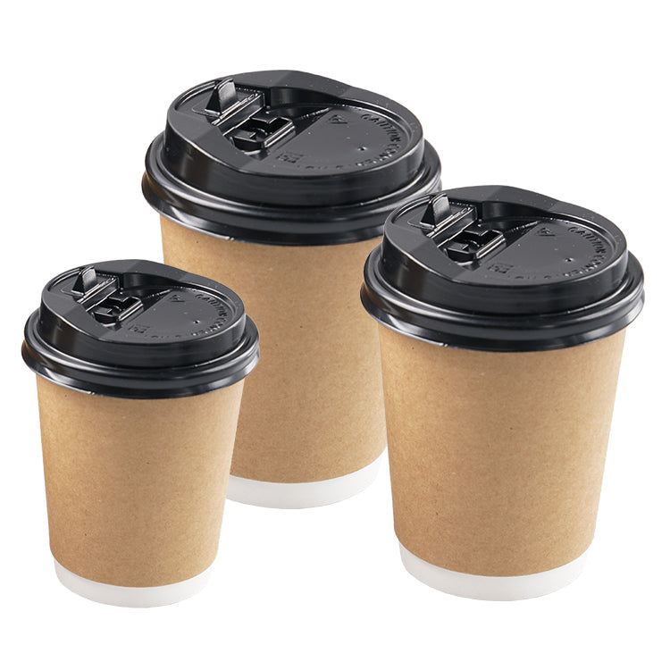 Customizable Double Wall Kraft Paper Coffee Cup