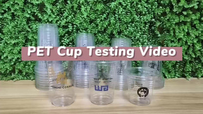 Coffee Cups 12oz 16oz 20oz Pet Pp Cold Drink Cup Plastic 98mm Diameter with straw